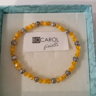 Braccial elastico cristallo e acciaio