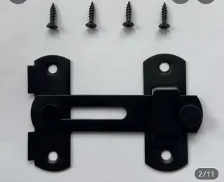 Cerradura 180° Negra + Tornillos