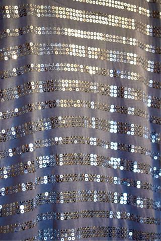 Vestido mini gris lentejuelas plateadas