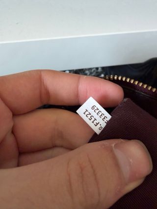 Coach leather handbag in burgundy