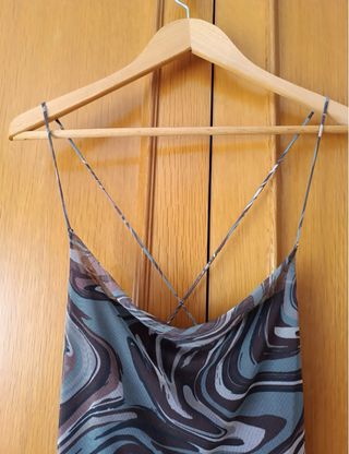 Vestido Mini de Tirantes Estampado