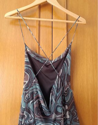 Vestido Mini de Tirantes Estampado