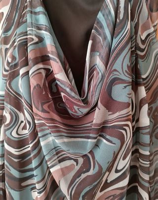 Vestido Mini de Tirantes Estampado