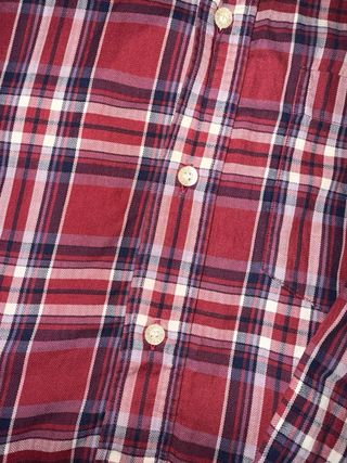 Camisa Lacoste cuadros roja