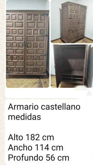 Armario de madera maciza