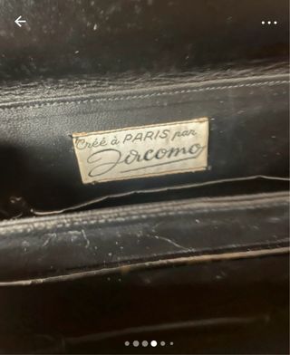 Bolso Vintage Jerome Negro con Cadena Plata