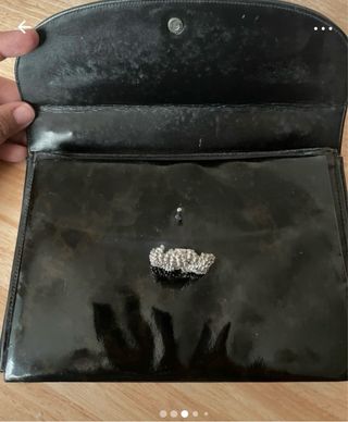 Bolso Vintage Jerome Negro con Cadena Plata