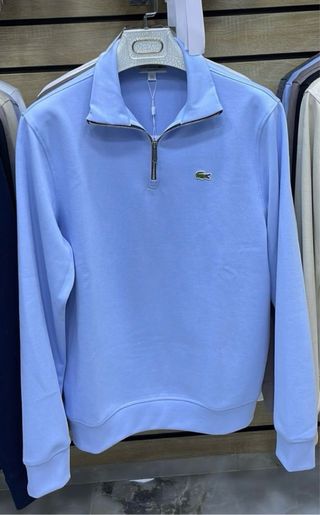 Jersey Lacoste Azul Media Cremallera