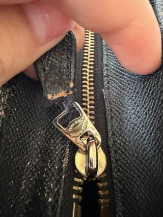 Authentic Coach leather tote bag – classic black