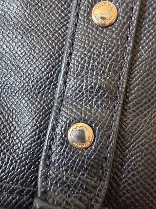 Authentic Coach leather tote bag – classic black