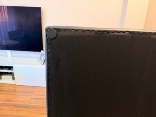 Cabezal polipiel negro capitoné, para cama de 150