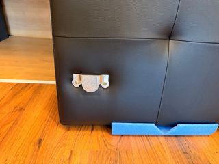 Cabezal polipiel negro capitoné, para cama de 150