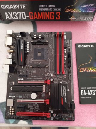 Placa Base GIGABYTE GA-AX370 +AMD Ryzen 5 1600X