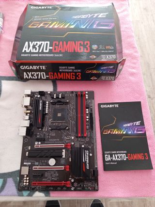 Placa Base GIGABYTE GA-AX370 +AMD Ryzen 5 1600X