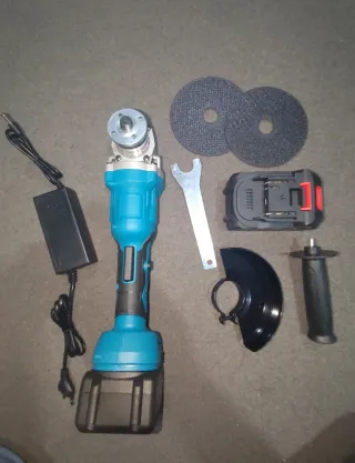 Radial Inalámbrica 125mm 2 baterías