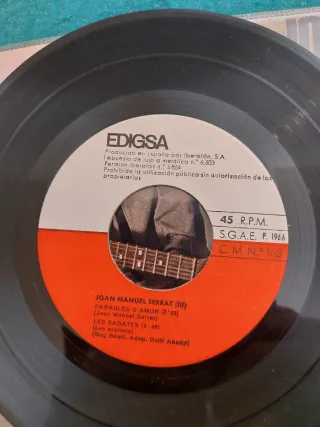 Lote 2 Vinilos EP Joan Manuel Serrat - Edigsa