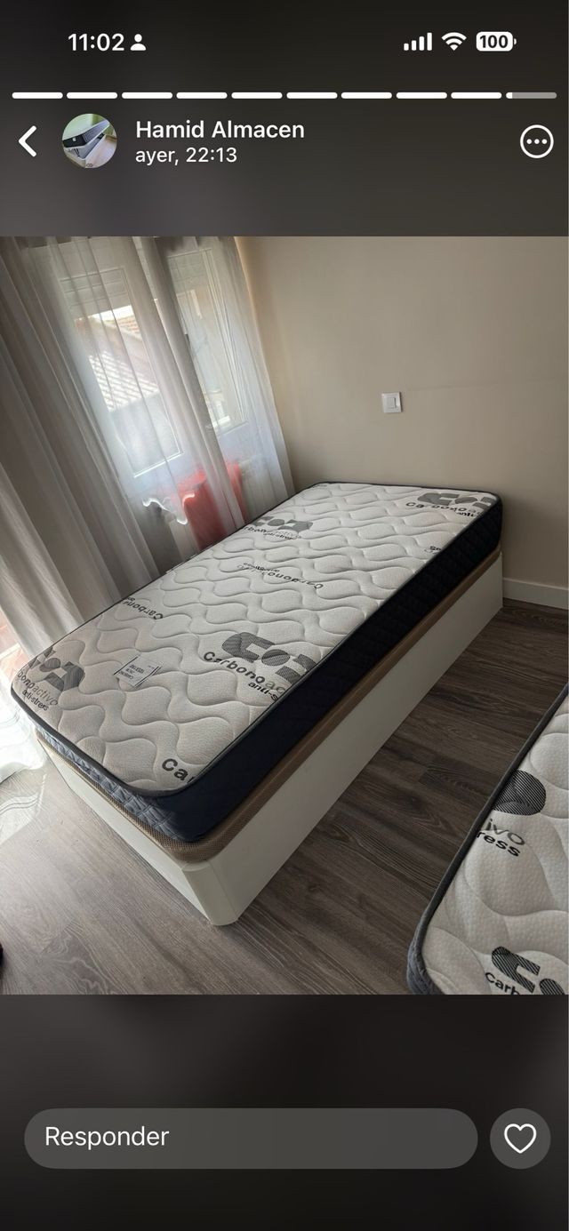 Canapé abatible y colchón en oferta