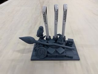 Figura 3D a tema Harry Potter con stilografica