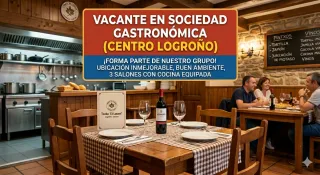 Vacante en sociedad gastronómica en Logroño Centro