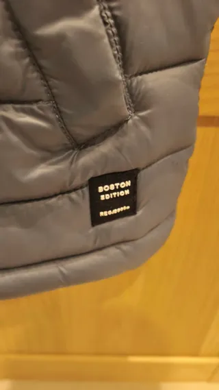 Plumífero hombre gris talla M