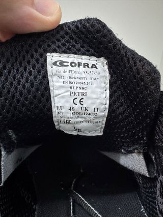 Zapatos de Seguridad Cofra Negros