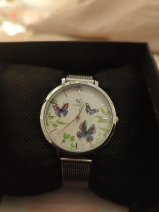 Reloj Marea Mujer Mariposa Pulsera Multicolor