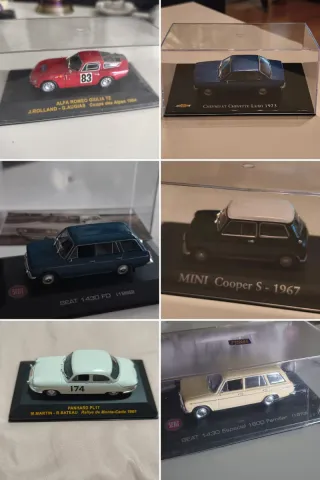 Lote 6 coches escala 1/43 Unidad 30e