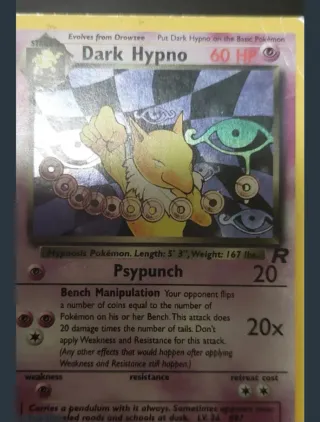 Carte Pokemon Rhydon,  Dark Hypno, Holon