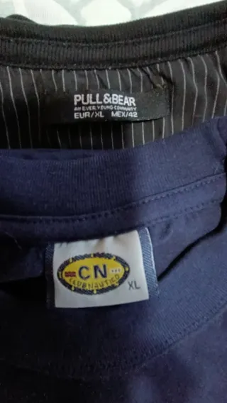 Lote 2 Camisas Pull&Bear Talla XL a 2€ todas