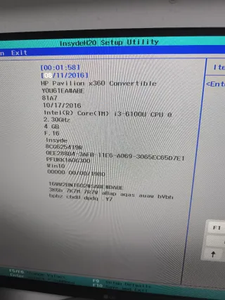 Placa base HP x360 convertible