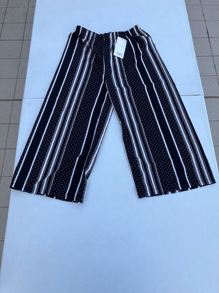 Pantaloni donna Green Jeans fantasia righe pois