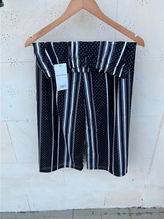 Pantaloni donna Green Jeans fantasia righe pois