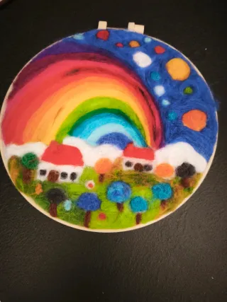 Decorazione fatta a mano arcobaleno