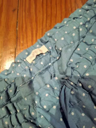 Pantalón pijama Oysho lunares azul