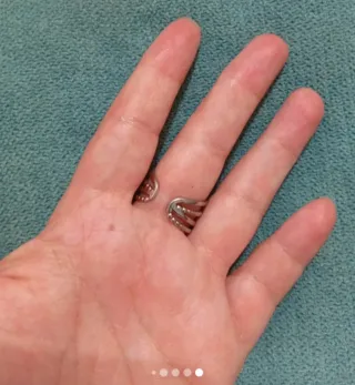 Anillo plateado ajustable