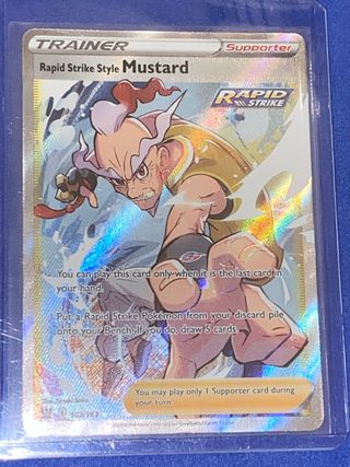 Carta Pokémon RapidStrikeStyle Mustard Full Art EN