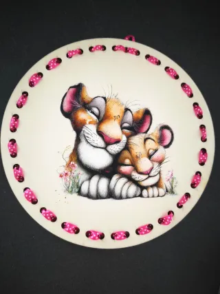 Decorazione fatta a mano leoncini