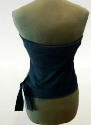 Top Elástico Oysho Talla Única Negro y Rosa