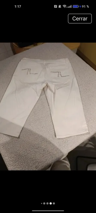 Vaqueros bermudas Zara Blancos