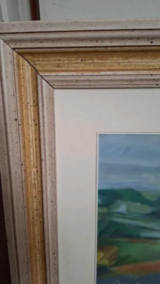 Quadro B. Camurati paesaggio 1971 tela