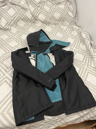 Abrigo Maternidad Wombat&co Negro / turquesa