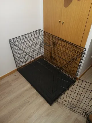 Jaula Perro XL 107x71x76cm Negra