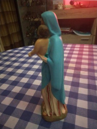 Figuras belén, San José y virgen con niño Olot Ant