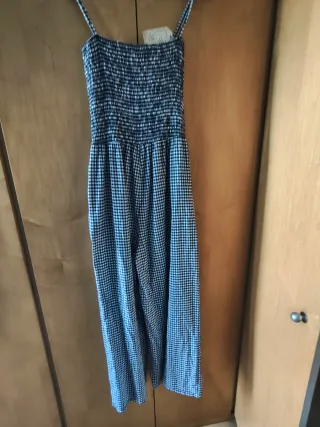 Mono largo cuadros tirantes