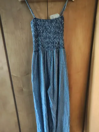 Mono largo cuadros tirantes