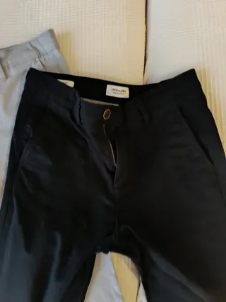 2 Pantalones Jack&Jones Negro y Gris