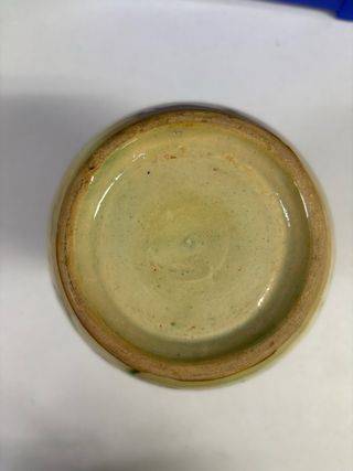 Jarrón de cerámica floral pintado a mano