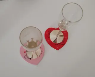 Coppia Sottobicchieri Cuore