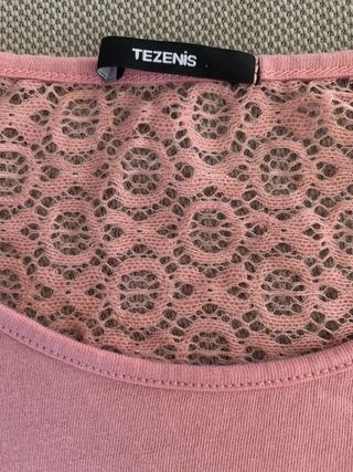 T-shirt donna Tezenis L bianca e rosa