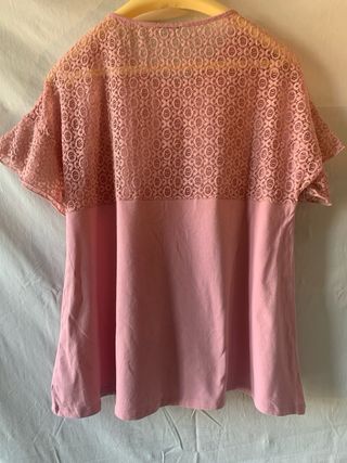 T-shirt donna Tezenis L bianca e rosa